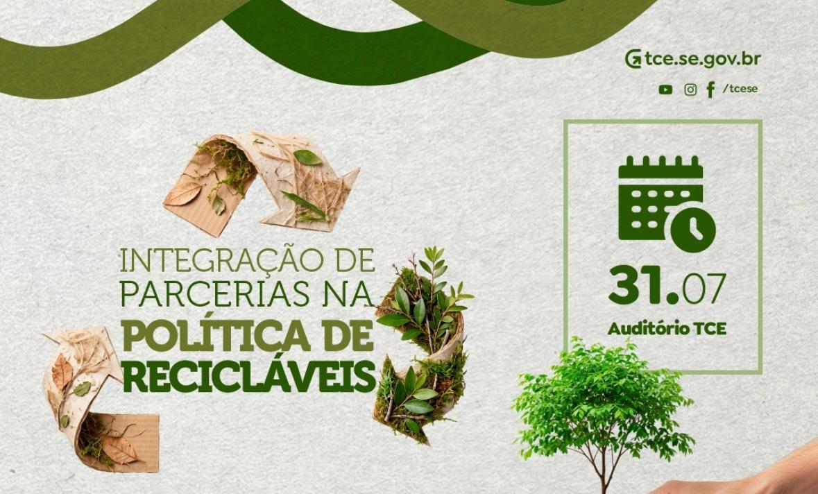 MPC-SE, TCE, Sebrae e parceiros realizam seminário para fortalecer a reciclagem e o protagonismo de catadores em Sergipe