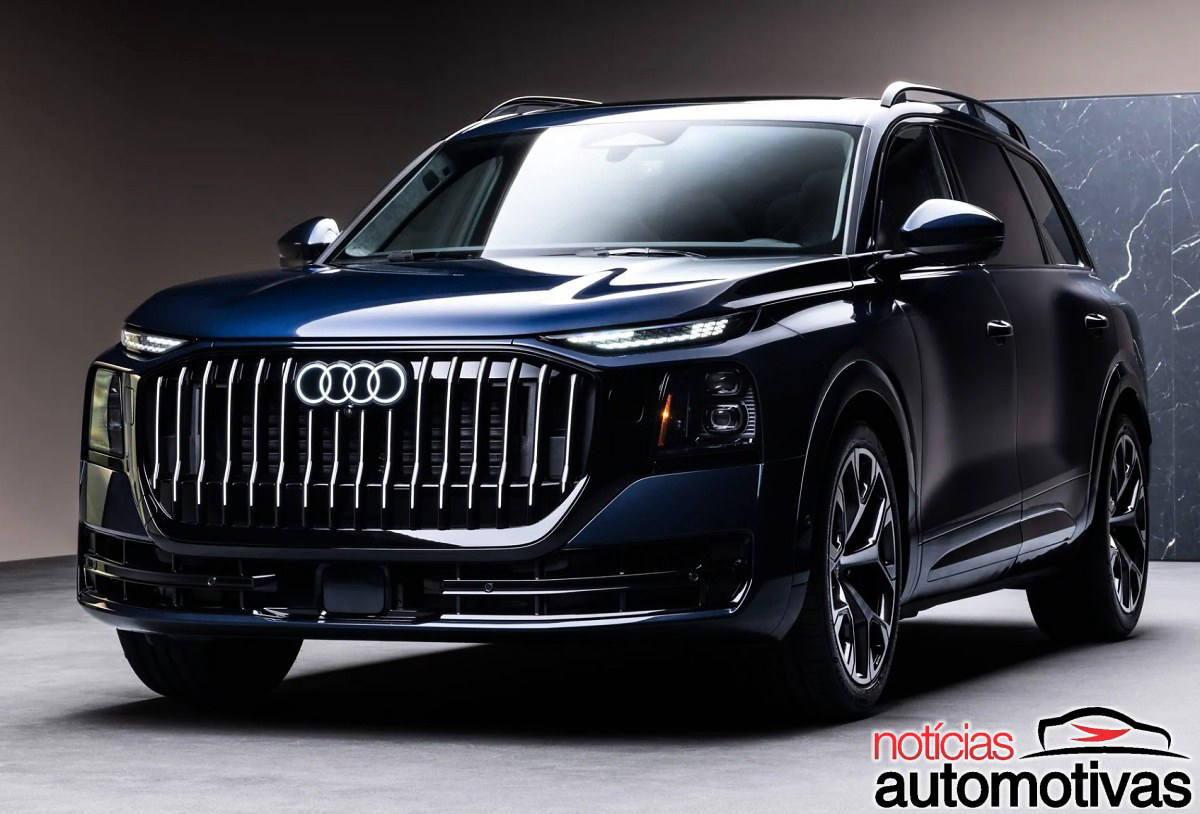 Audi lança Q9 2027: SUV de luxo com 7 lugares e portas elétricas