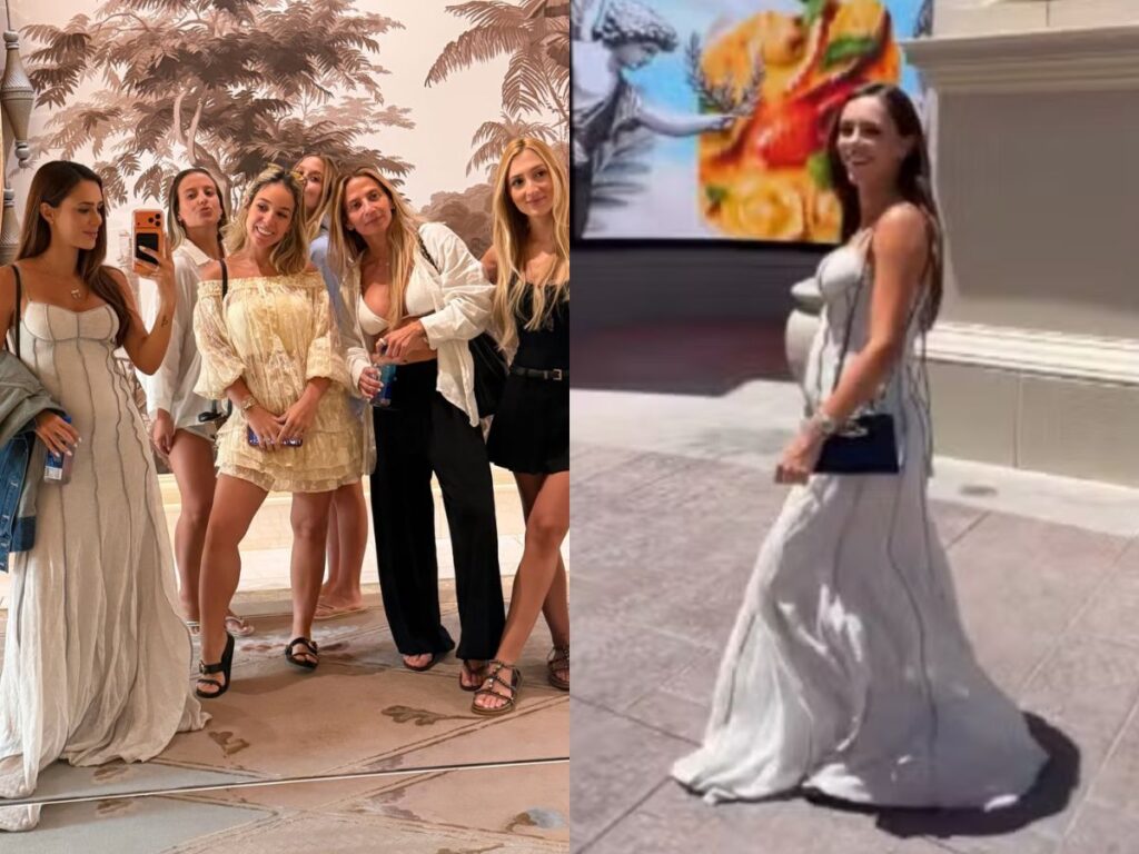 Bruna Biancardi exibe barriga de grávida em passeio com amigas em Las Vegas