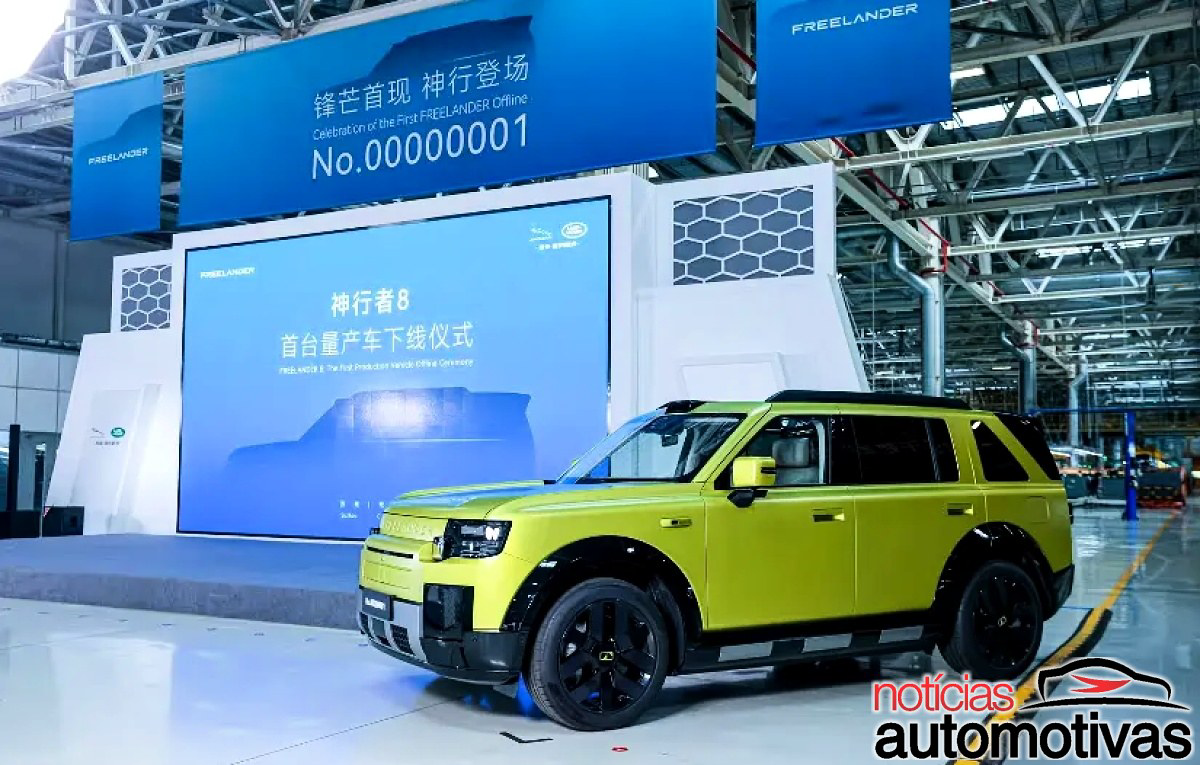 Chery apresenta Freelander 8: SUV de seis lugares com 5,18 m