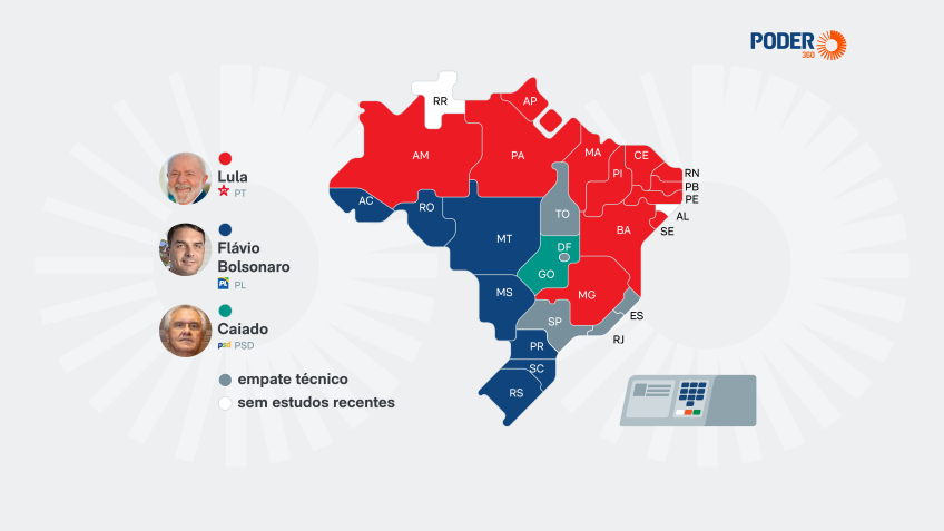Cinco estados deixam indefinida a corrida presidencial de 2026