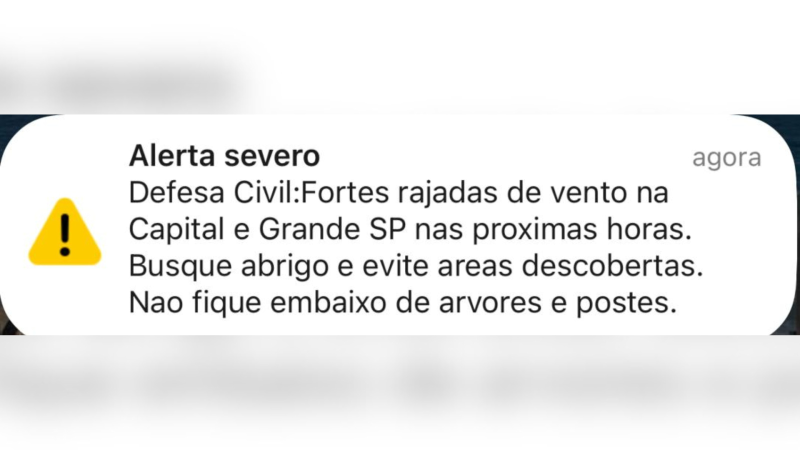 Defesa Civil mantém alerta para ventos fortes e mobiliza bombeiros
