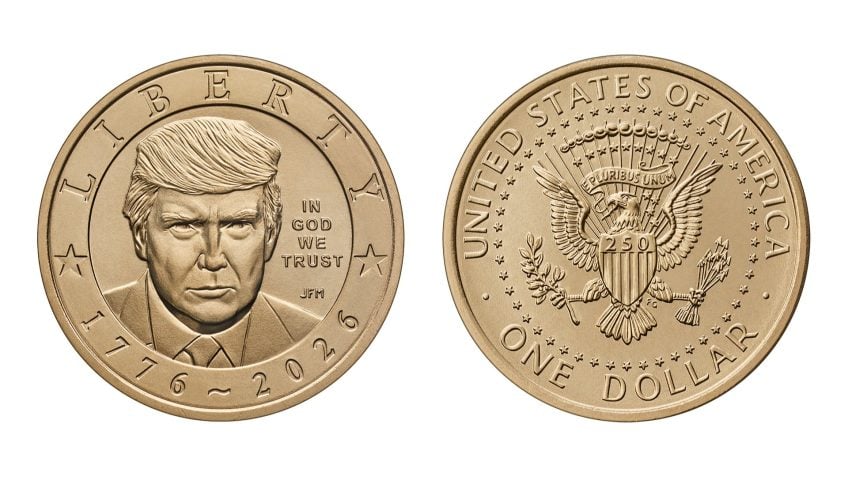 EUA lançam moeda de US$ 1 com imagem de Trump em comemoração à independência