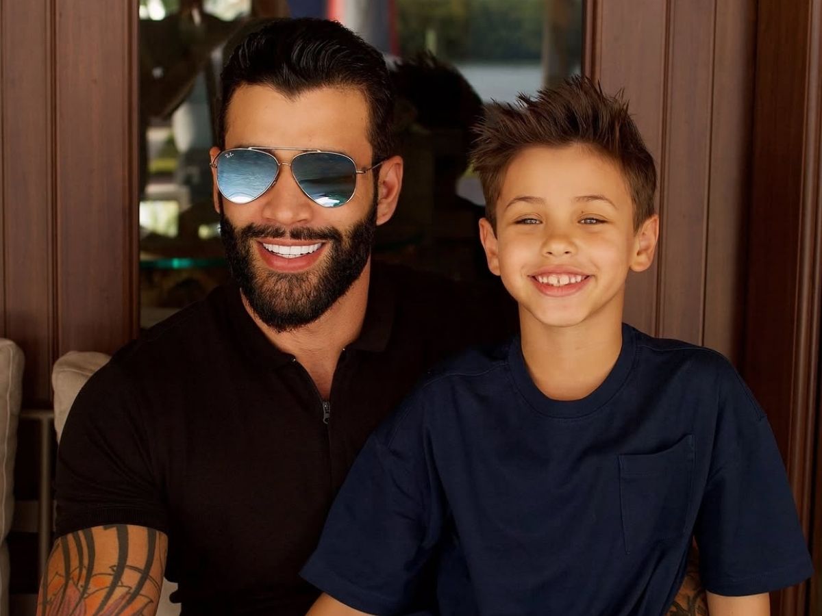 Gusttavo Lima celebra 8º aniversário do filho Samuel com homenagem nas redes