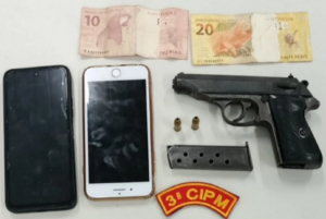Maruim: PM apreende arma após fuga de motociclista