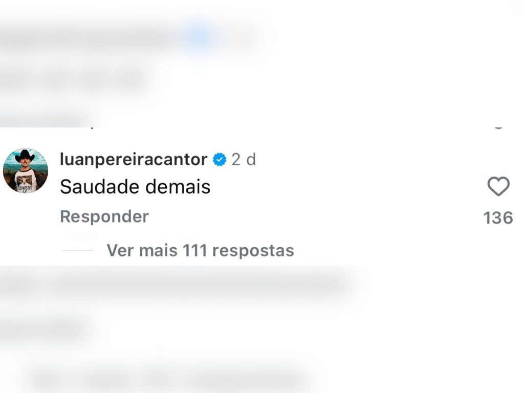 Luan Pereira elogia ex-noiva um dia antes do fim do noivado com Victória Miranda