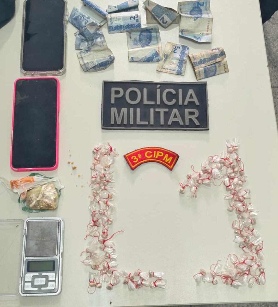 Mulher é presa com mais de 100 pedras de crack em operação da PM em Maruim