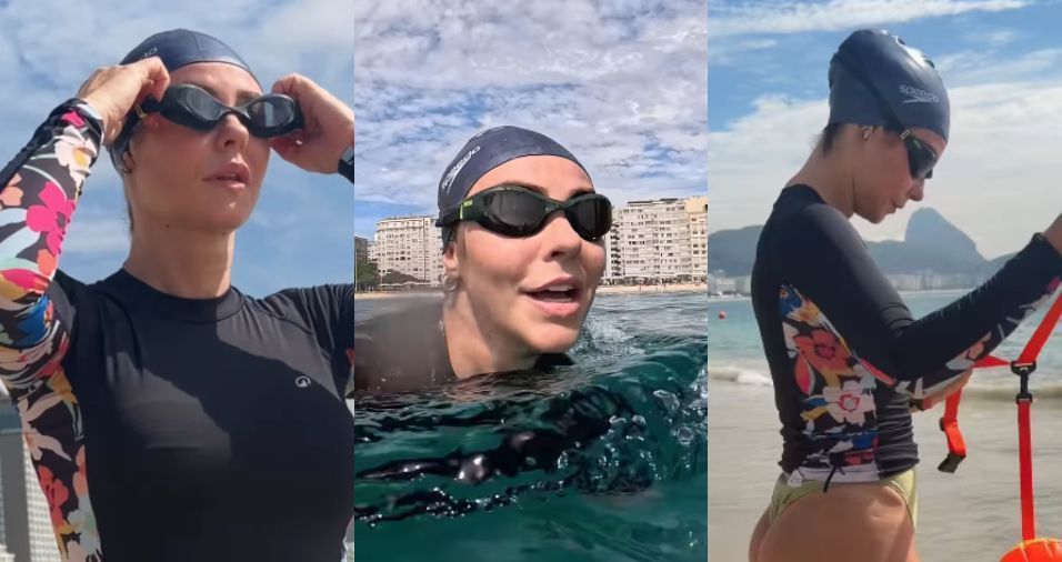 Paolla Oliveira encara mar aberto em preparação para novo papel