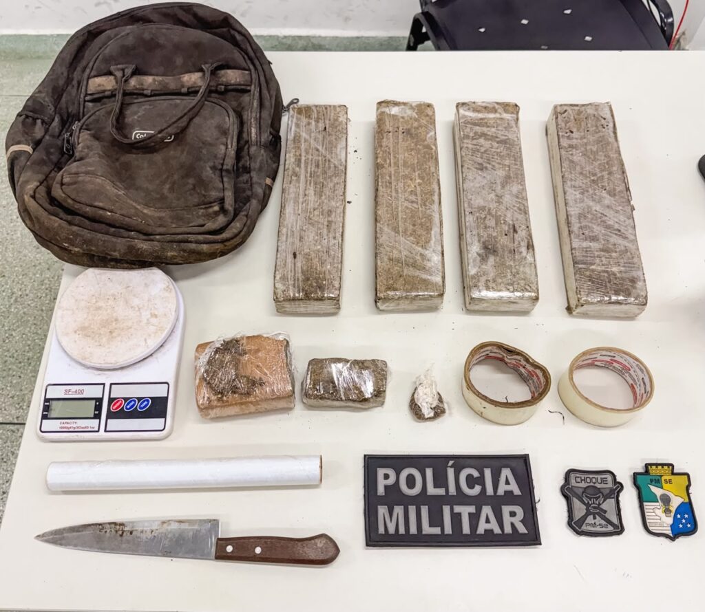 PM apreende 4 kg de maconha e materiais de embalagem no Japãozinho