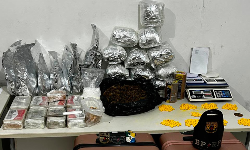 Polícia apreende 22kg de drogas em depósito no Jardim das Palmeiras