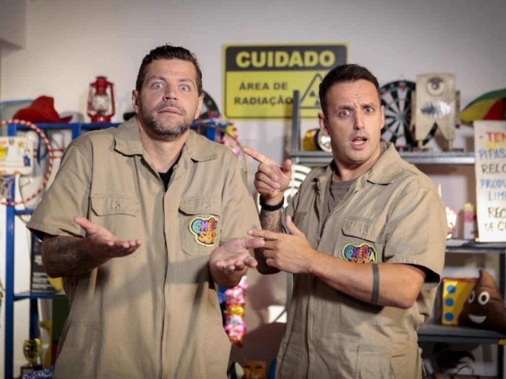 Rodrigo Capella fala sobre o humor no SBT em gravação do ‘Comédia SBT’
