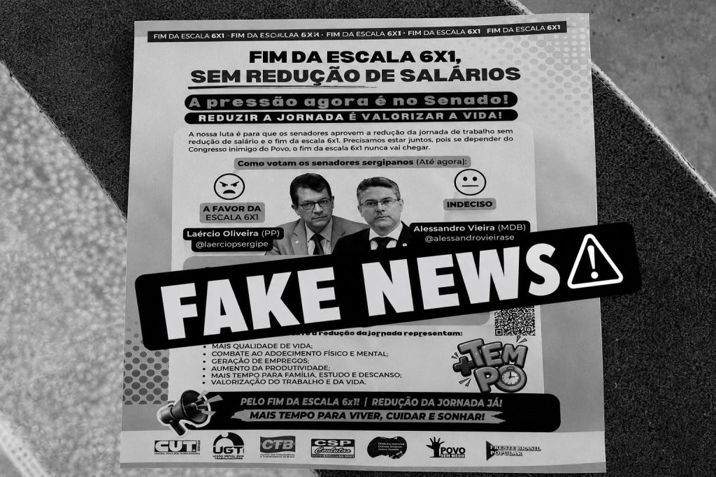 Senador Alessandro Vieira desmente fake news sobre apoio ao fim da escala 6×1