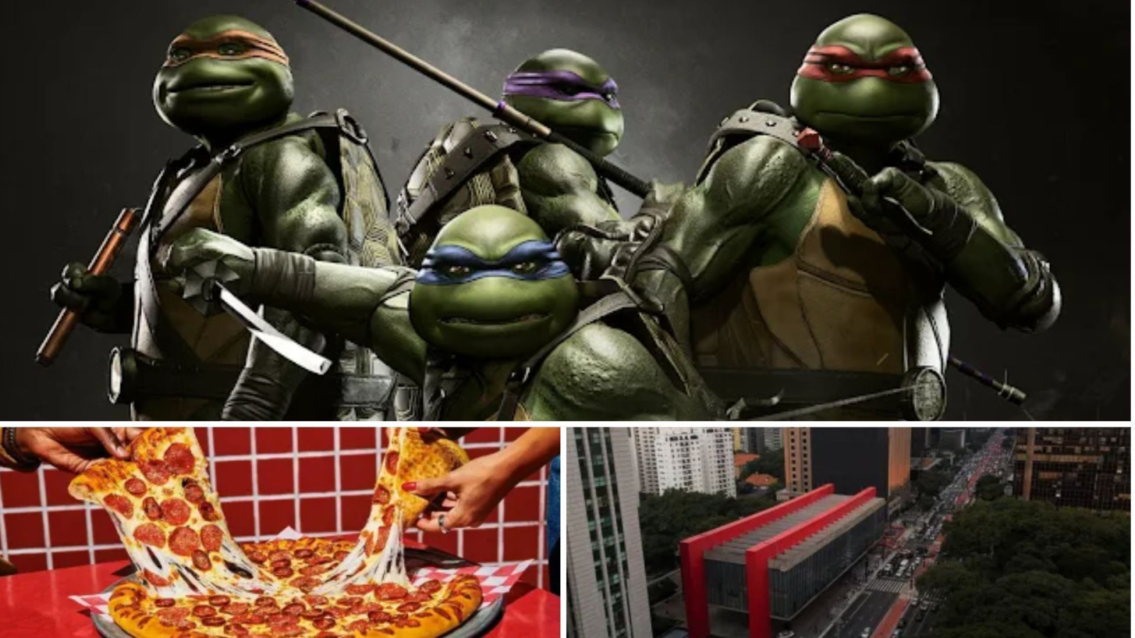 Tartarugas Ninjas abrem pizzaria na Av. Paulista em 7 de agosto