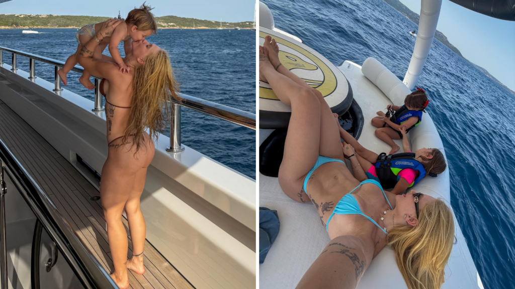 Virginia posa em iate na Itália e levanta rumores de volta com Vini Jr.