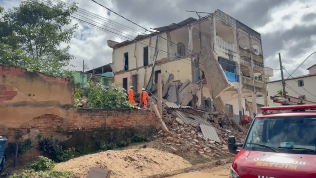 Vistoria revela falhas na construção de prédio que desabou em MG