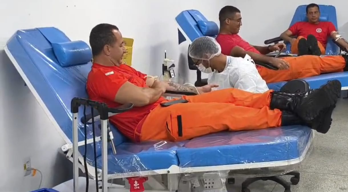 36 cabos combatentes doam sangue no Hemose em ação do CBMSE