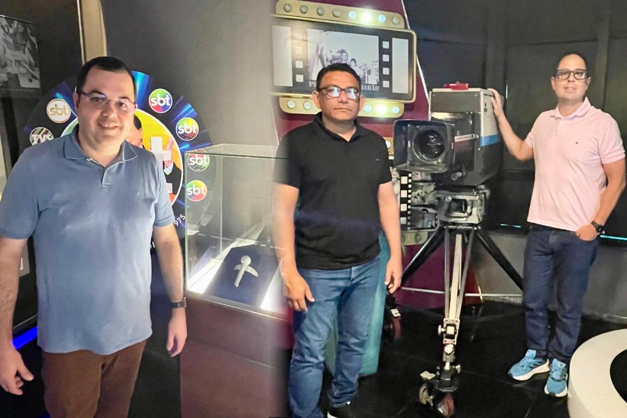 Equipe da Itabaiana FM visita estúdios do SBT em São Paulo