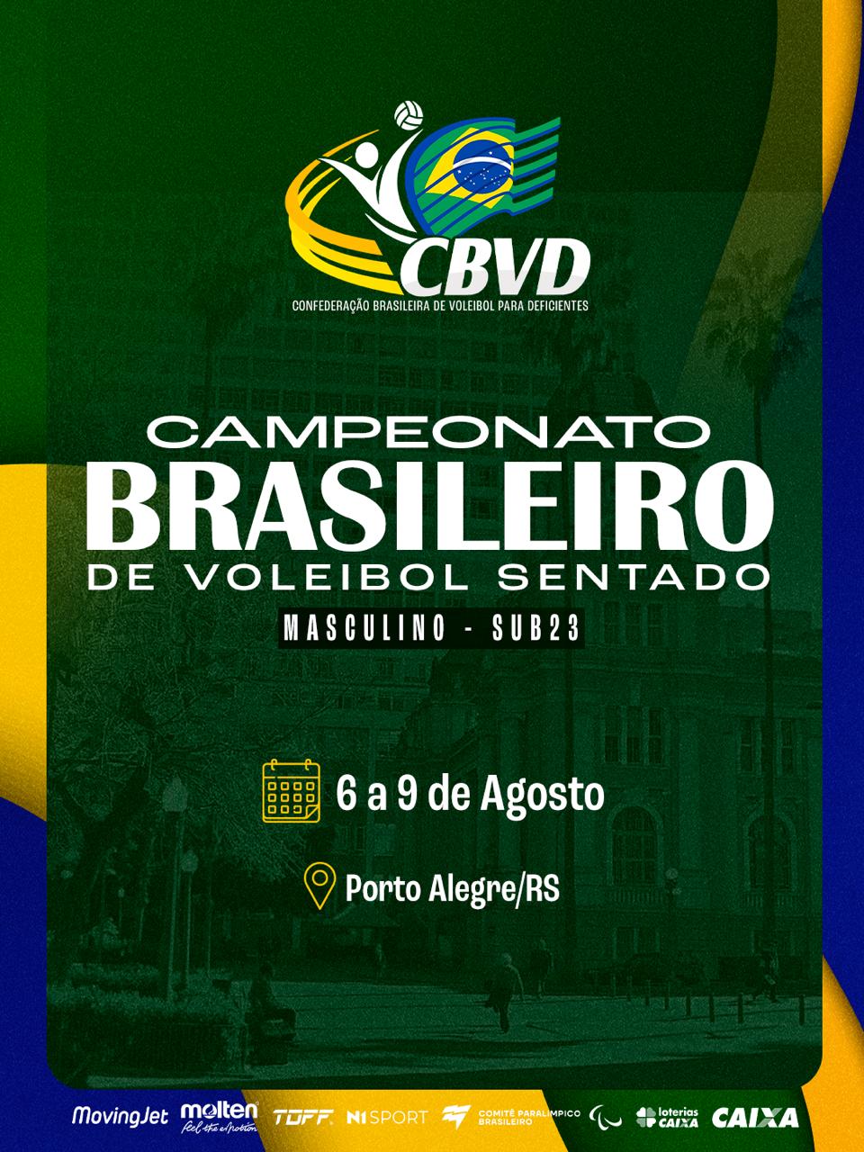 Campeonato Brasileiro de Vôlei Sentado Sub-23 reúne jovens talentos em Porto Alegre