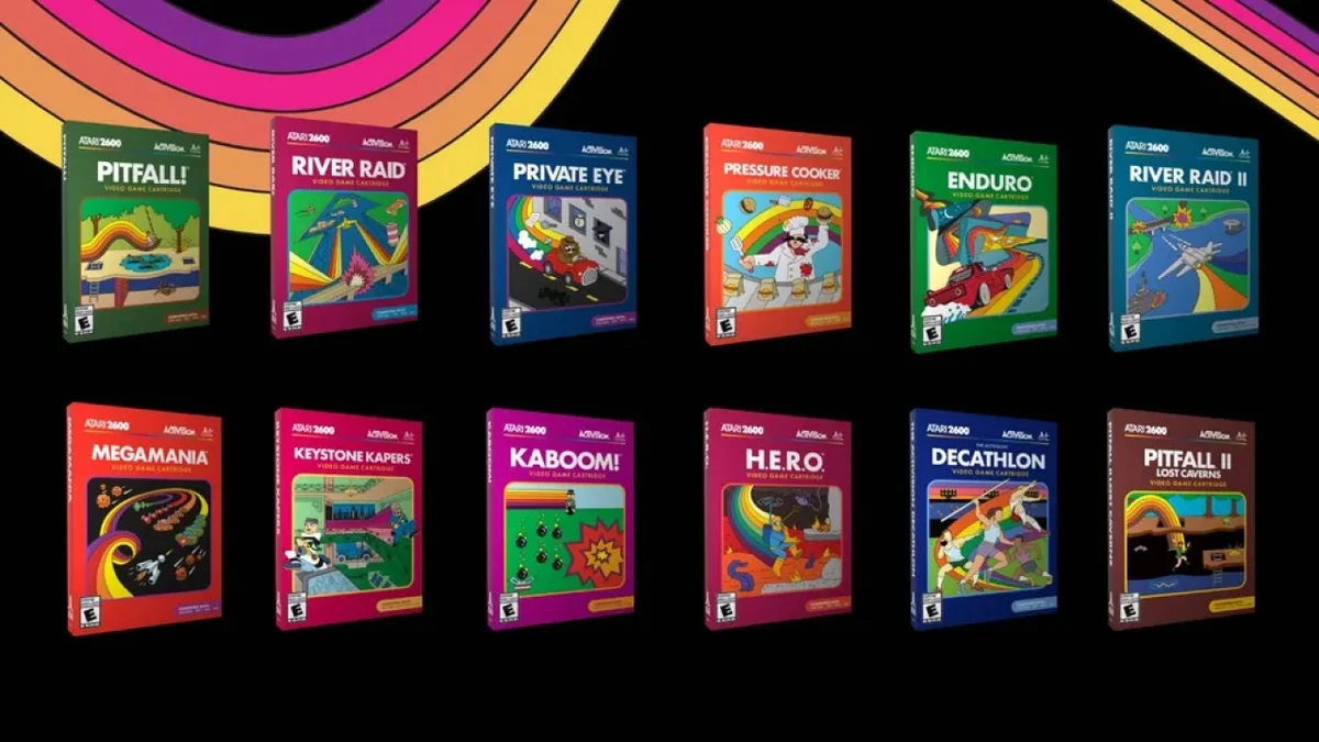 Atari e Activision relançam 12 clássicos em cartuchos para 2600/7800