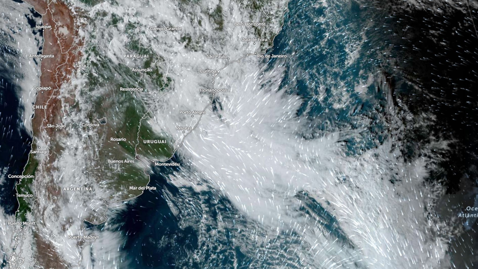 Ciclone bomba chega entre quinta e sexta; alerta para chuva, vento e granizo