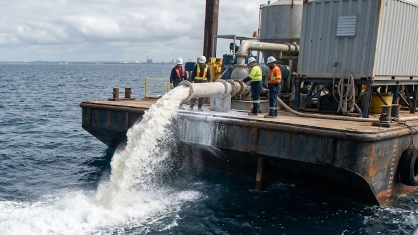 Cientistas despejam soda cáustica no Golfo do Maine para neutralizar acidez