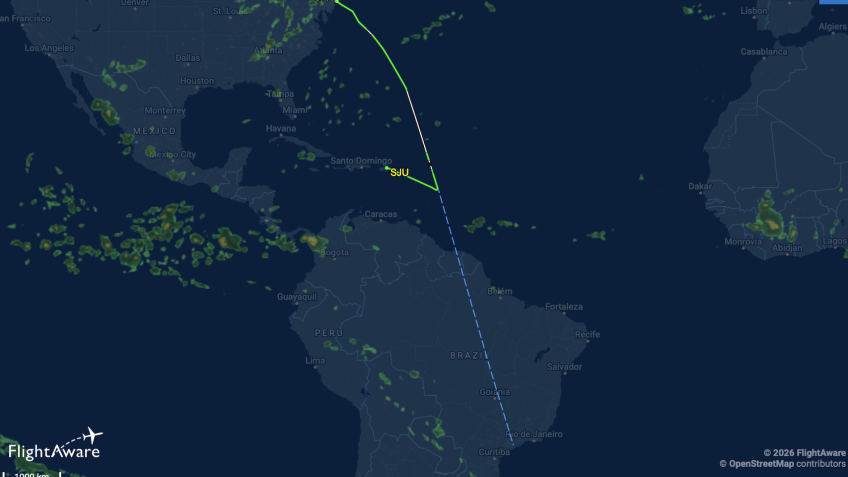 Delta desvia voo de Nova York para Porto Rico por emergência médica