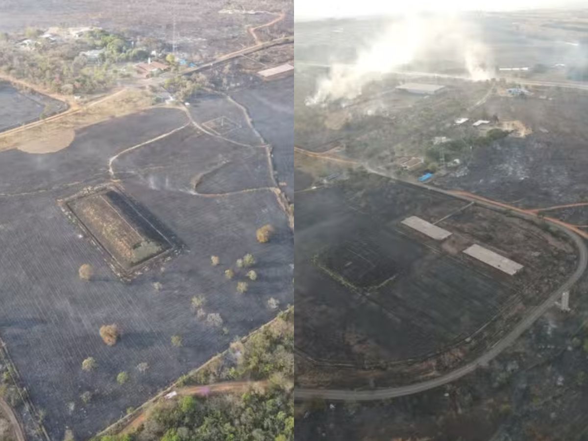 Fogo atinge Parque que abriga depósito de Césio-137 em Goiás