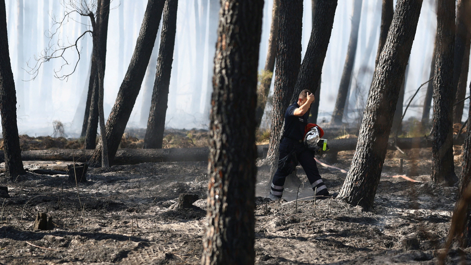 Fogo devasta florestas e força evacuação na França e na Alemanha