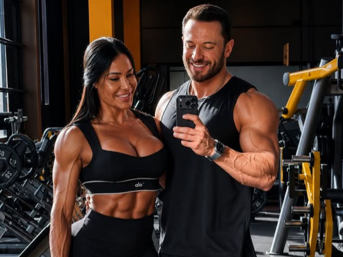 Gabriel Cardoso cuida de Gracyanne nos bastidores do Dança dos Famosos