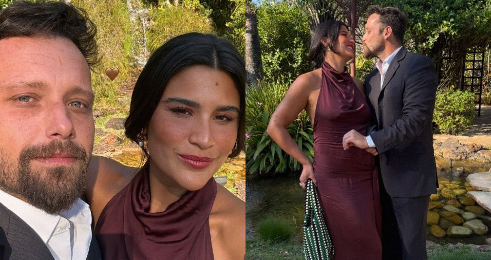 Giulia Costa mostra rosto do namorado em clique romântico
