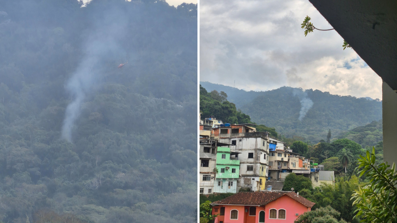 Helicóptero cai na Vista Chinesa e deixa quatro mortos