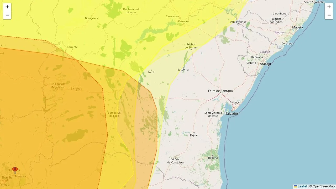 Inmet aciona alertas: 158 cidades da Bahia sob ventos e baixa umidade