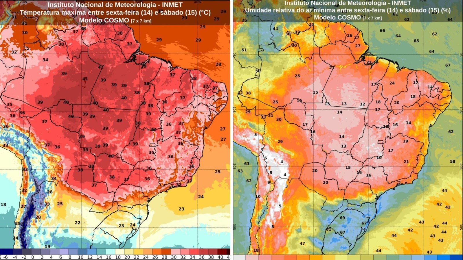 Inmet alerta para risco de onda de calor na Amazônia, Centro-Oeste e Sudeste