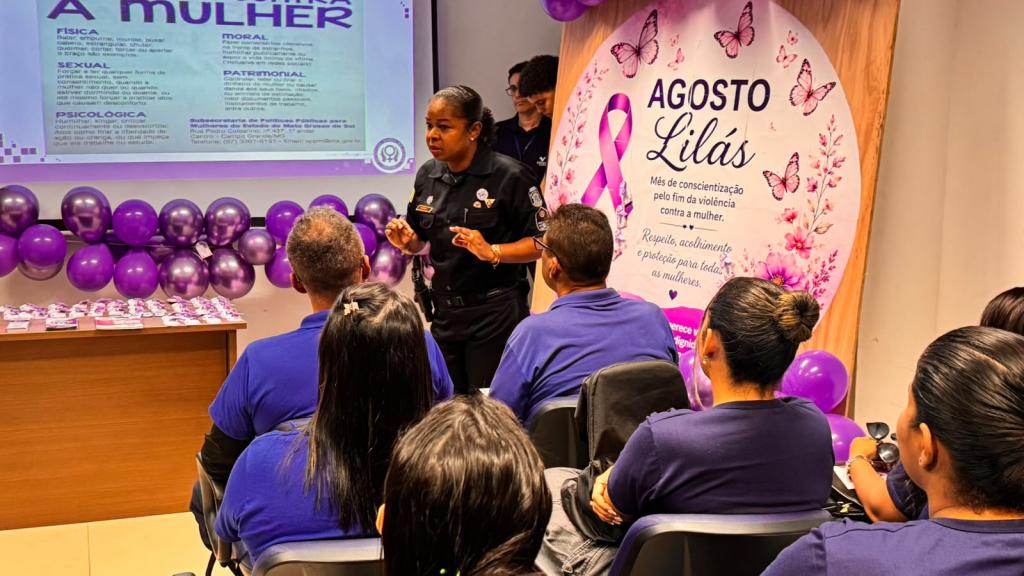 Patrulha Maria da Penha promove diálogo sobre violência em empresa de Aracaju