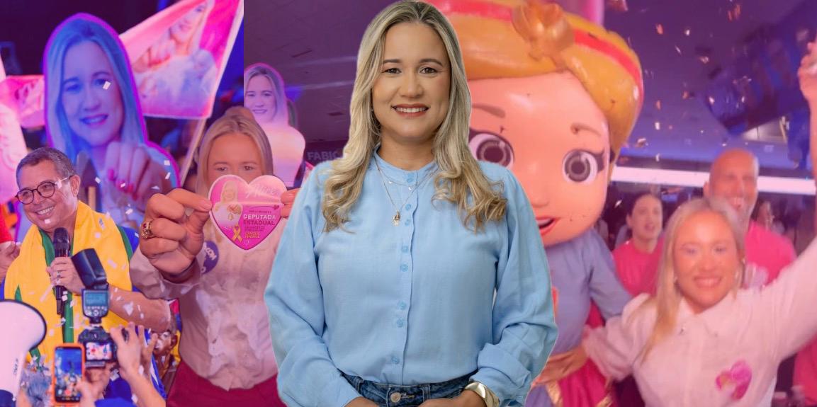 PSD homologa candidatura de Alice Caroline e apresenta mascote Super Alice