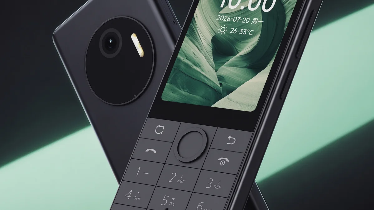 Qin J36 resgata visual Nokia e traz Android 13, IA e teclado físico