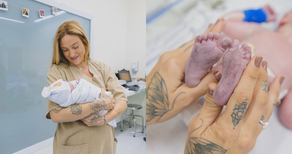 Tati Dias emociona e agradece Lauana Prado após nascimento de Dom