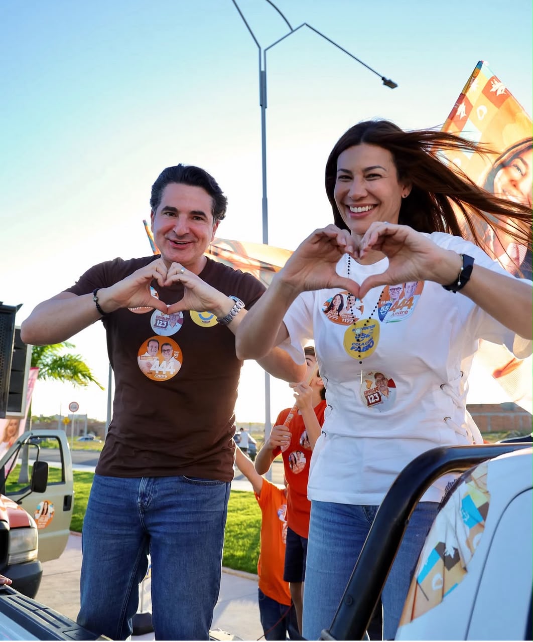 Gustinho e Hilda mostram força nas ruas de Itabaiana durante Carreata 55