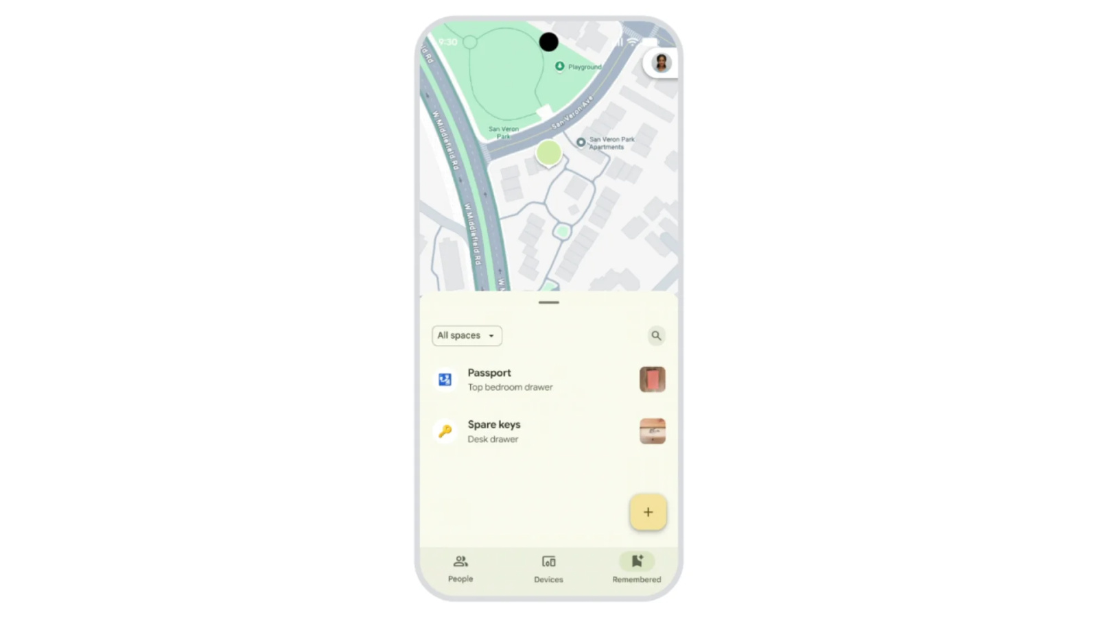 Android 17 registra onde você deixou chaves e localiza objetos