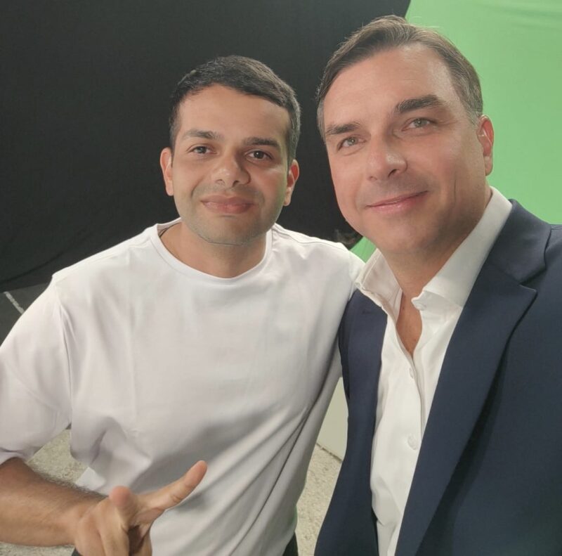 Flávio Bolsonaro declara apoio a Flávio da Direita Sergipana na disputa por vaga na Assembleia Legislativa