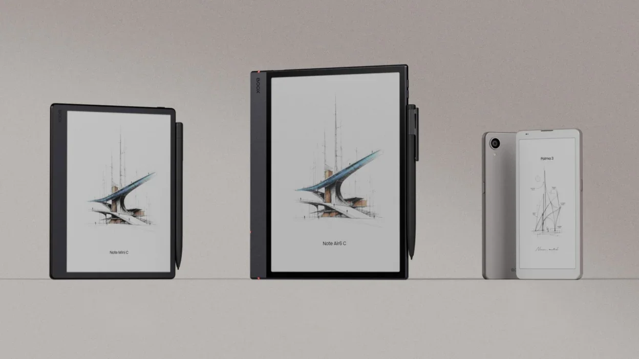 Boox lança Note Air6C com Android 16 e PDF 40% mais rápido