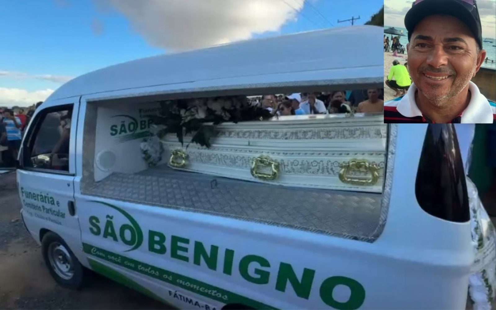 Cortejo e homenagens marcam despedida do piloto ‘Chitão’ após queda