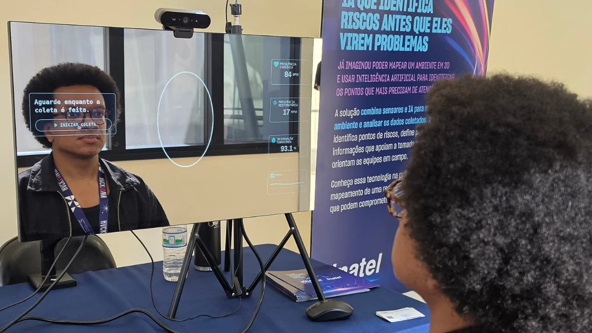 Espelho do Inatel mede pulso, respiração e oxigênio em 30s