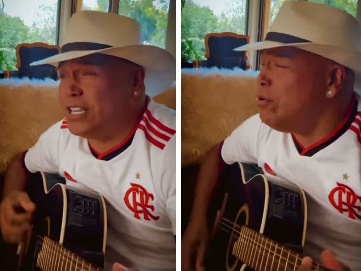 Flamengo homenageia Rick com vídeo em que cantor veste camisa rubro-negra