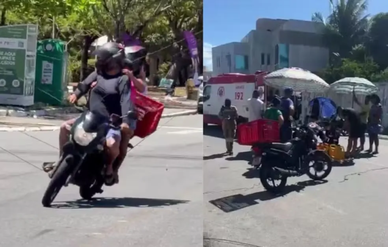 Fios soltos provocam acidente e deixam duas mulheres feridas no bairro Jabotiana, em Aracaju