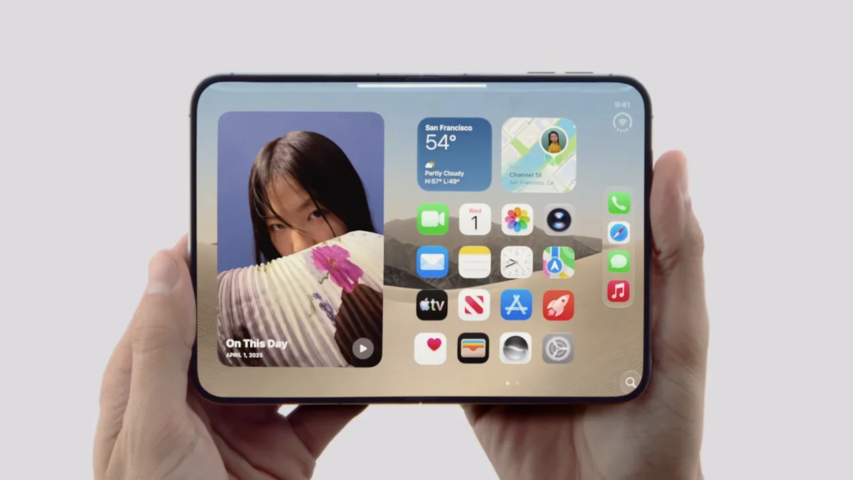 iPhone Duo traz Split View e revoluciona multitarefa em tela dobrável