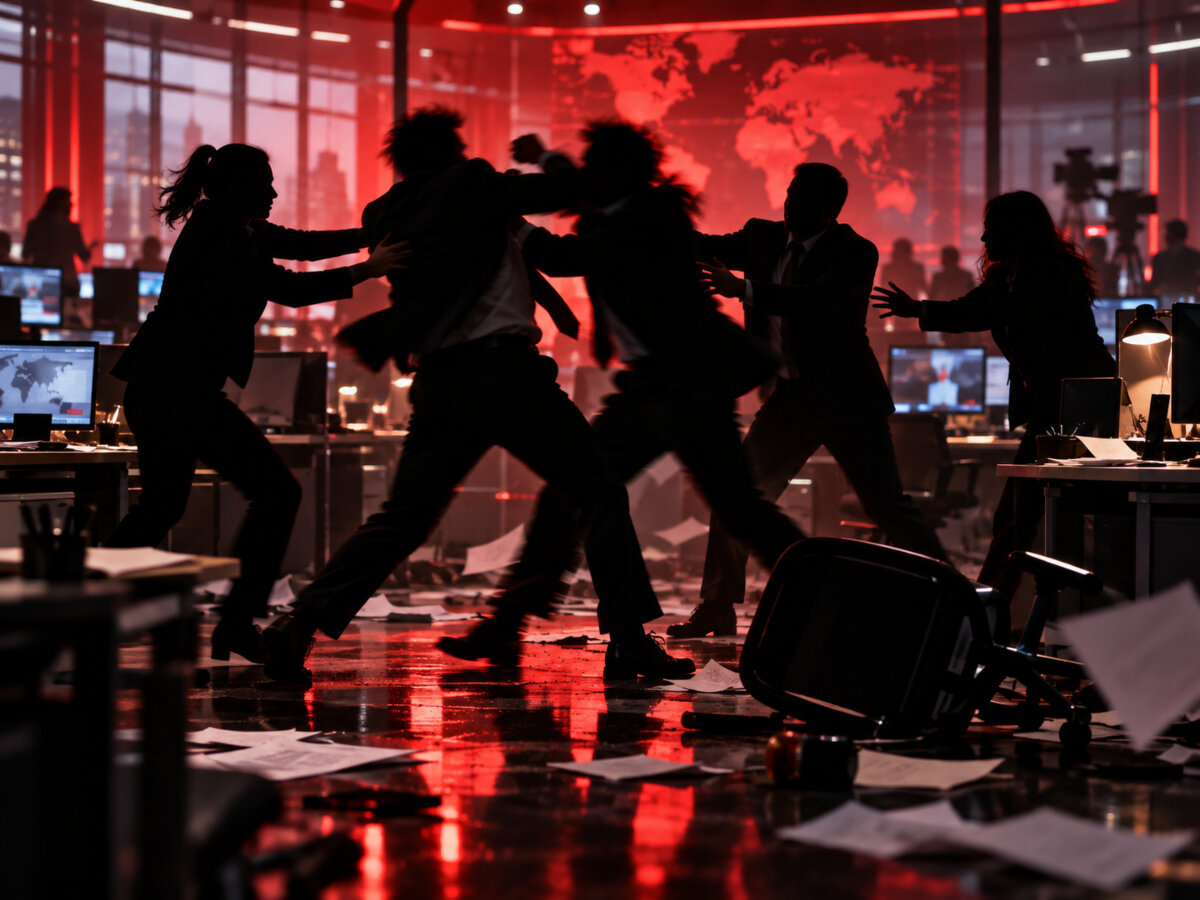Jornalistas trocam socos e causam ferimentos em redação da RedeTV! SP
