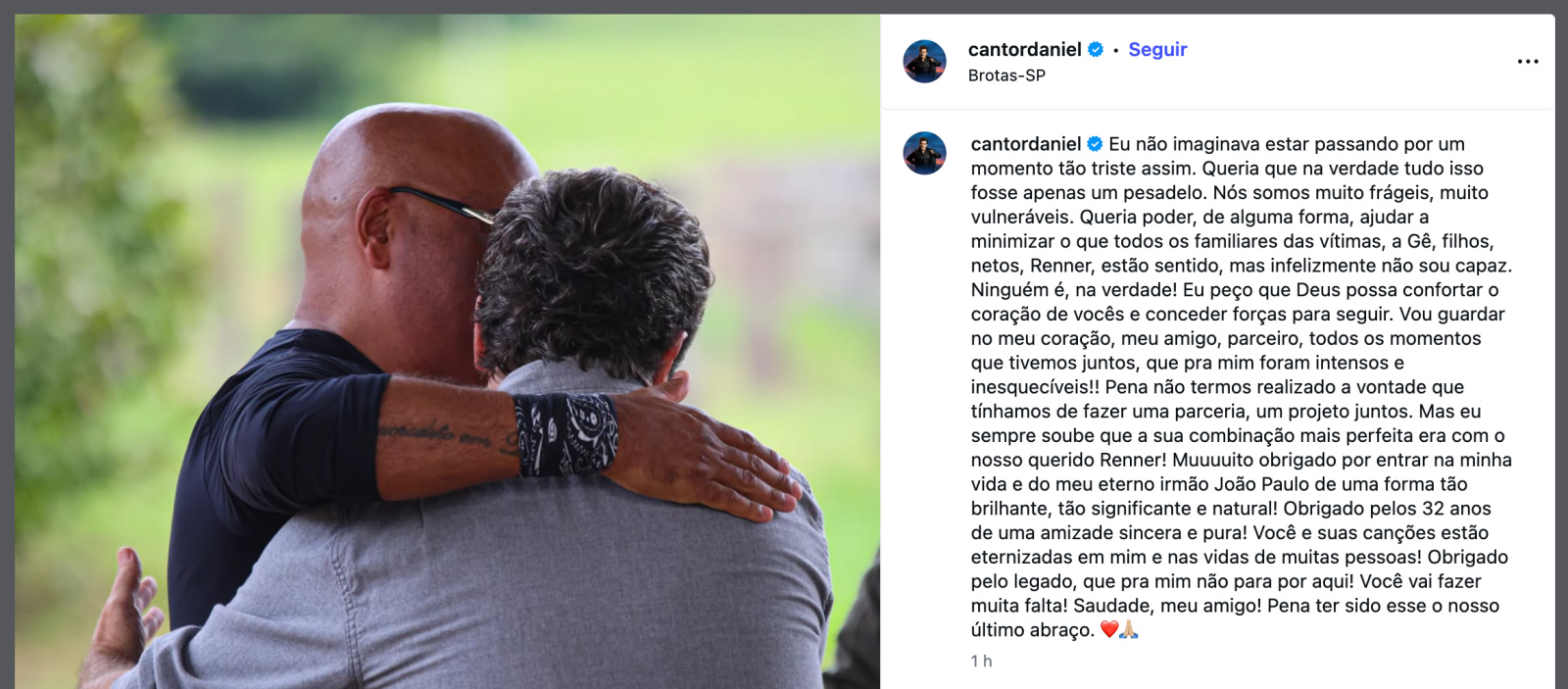 Morte de Rick repercute no sertanejo; colegas lamentam nas redes