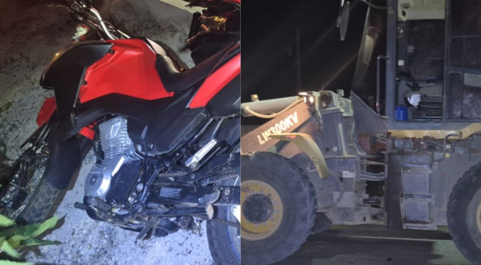 Motociclista morre após colidir com carregadeira na SE-325