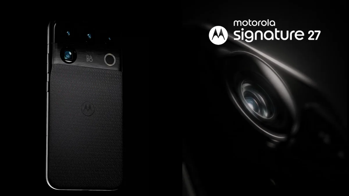Motorola lança Signature 27 com câmera 200 MP e áudio Bang & Olufsen